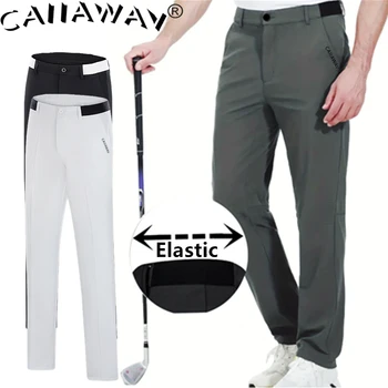 Весенне-осенние брюки для гольфа, мужские эластичные быстросохнущие брюки CAIIAWAV с эластичным поясом на талии, брюки для гольфа