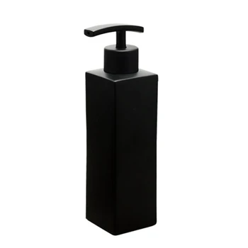 Дозатор жидкого мыла из нержавеющей стали черного цвета, для кухни и ванной, 350 мл