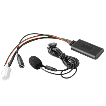 Автомобильный Bluetooth 5.0 Вход Aux Аудиокабель, микрофон, адаптер громкой связи, 8-контактный разъем для Sylphy Tiida Geniss