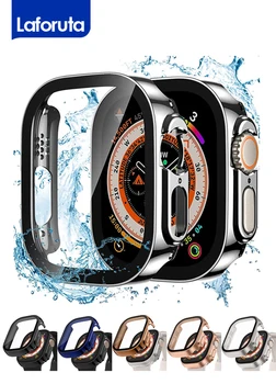 Защитная Пленка Для Экрана Apple Watch Ultra 2 Case 49 мм Smartwatch PC Bumper Cover + Стекло Серии 9 8 SE 7 6 5 4 45 мм 41 мм 44 мм 40 мм