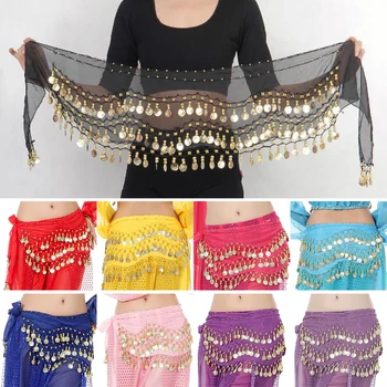 Таиланд / Индия /Юбка арабской танцовщицы, Женский Сексуальный шарф для танца живота, пояс, юбка для танцовщицы, женский шоу-костюм, блестки, кисточки