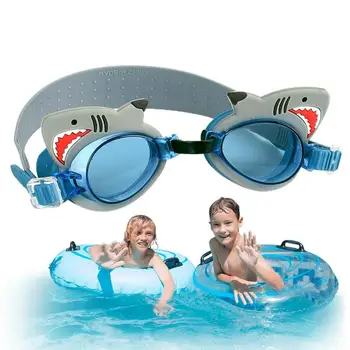 Новые водонепроницаемые детские очки для плавания, милые очки для плавания для детей, регулируемый ремешок, силиконовые мультяшные зеркальные очки