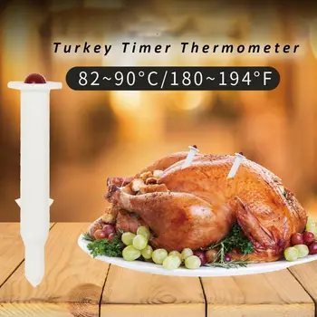 4шт измерителей температуры индейки, Одноразовые термометры для пищевых продуктов, термометры для барбекю, таймеры