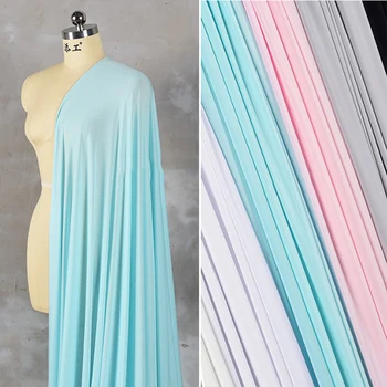 Трикотажная ткань с высокой эластичностью, растягивающаяся на полметра нитями Ice Silk 75D для пошива одежды для танцев и йоги