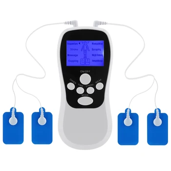 Перезаряжаемый через USB EMS Электрический Миостимулятор Физиотерапевтический аппарат Tens, Электростимулятор, Импульсный Массажер для тела, Подушечки
