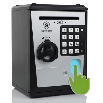 Банкомат Сбербанка для реальных денег, электронные голосовые копилки, пароль по отпечатку пальца, сейф для детей, классный подарок