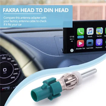 Автомобильный адаптер стереоантенны Разъем FM AM-радио-конвертер Fakra в разъем антенны DIN для автомобильного приемника