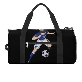 Спортивная сумка Captain Tsubasa Tiger Shot, спортивная сумка с обувью, мультяшная классическая сумка для пары на выходные, изготовленная на заказ, Милая дорожная сумка для фитнеса.