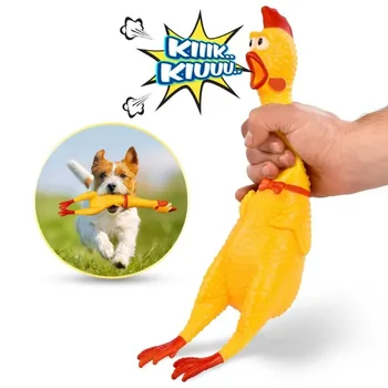Игрушка для озвучивания собак Кричащий цыпленок Небольшого размера, игрушка для домашних собак Кричащий Цыпленок/Выпускающий цыпленка