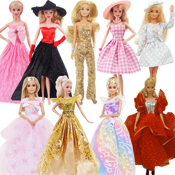 Красивое Кукольное Длинное Вечернее Платье Для Куклы Барби, Аксессуары Для Одежды, Игрушки Для Девочек, Подарок На День Рождения, Рождественский Подарок