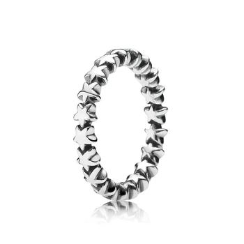 Аутентичное модное кольцо Star Trail из стерлингового серебра 925 пробы для женщин, подарок, украшения своими руками