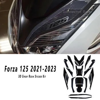 Аксессуары Forza125 3D Комплект Наклеек из Эпоксидной Смолы для Honda Forza 125 2021 2022 2023 Forza125