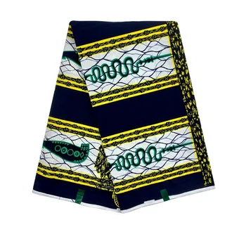 2022 Африканская ткань Анкары, 100% Хлопок, Настоящая Ткань с восковыми принтами Анкары, Африканский Воск, Высококачественная Настоящая Нигерийская восковая ткань