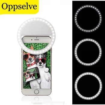 Универсальный фонарь для селфи с телефона, лампа для объектива камеры, Портативная кольцевая вспышка, светодиодные клипсы со светящимся кольцом для iPhone 13 12 11 Pro Max Mini