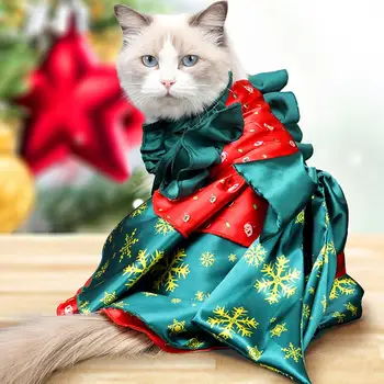 Рождественский костюм собаки и кошки, худи для домашних животных, вечернее платье для косплея, Забавная Рождественская одежда, Одежда, костюм для Рождественской елки, платье для кошек и собак
