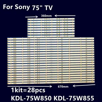 28 шт. светодиодная панель для 750TV07 750TV08 V1 KDL-75W850C KDL-75W855C KDL-75W857C KDL-75W859C KDL-75W809C CX-75S01E02-2B753-0-E-59K-46