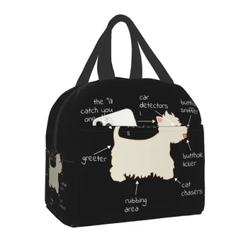 Сумка для ланча Westie Dog Anatomy, женская сумка-холодильник, теплая утепленная коробка для бенто для учащихся, школьные сумки для ланча Вест Хайленд Уайт Терьер
