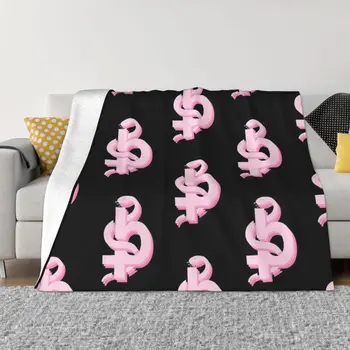 Розовое одеяло с логотипом Blackbear, покрывало на кровать, Пляжные покрывала для двуспальной кровати
