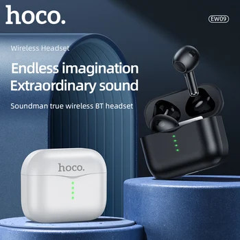 Hoco EW09 Bluetooth 5.1 TWS Беспроводные Наушники Стереогарнитура Наушники-Вкладыши С Микрофоном В Ухе Музыкальные Наушники Громкой Связи С Зарядным Устройством