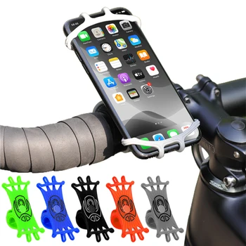 Универсальный держатель для велосипеда, Противоскользящее крепление, держатель для мобильного телефона на мотоцикле, Эластичная опора для крепления, кронштейн для езды на велосипеде, MTB велосипеда