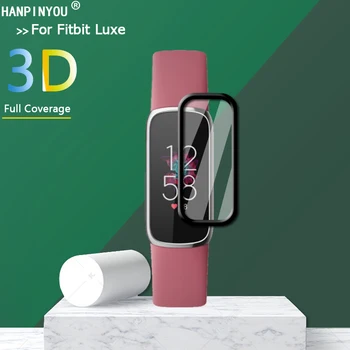 Для спортивных Смарт-часов Fitbit Luxe Smart Band С Полным покрытием 3D Изогнутым Покрытием Из Мягкой ПЭТ-пленки PMMA, Защитная Пленка Для Экрана -Не Закаленное Стекло