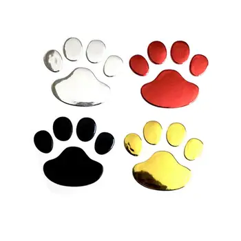 Отпечаток собачьей лапы, ПВХ Наклейки для автомобиля, наклейка с изображением собаки, Медведя, кошки, отпечатка лапы животного, наклейка для укладки автомобилей, декор для мотоциклов.