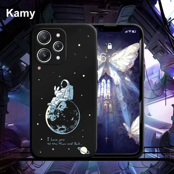 Чехол для телефона с рисунком астронавта для Xiaomi Redmi 12 Soft cover