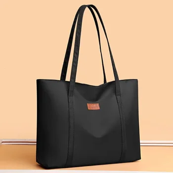 Женская Оксфордская сумка через плечо, винтажные сумки-тоут для женщин, большая вместительная сумка с ручкой, женская водонепроницаемая дорожная сумка