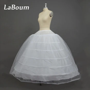 Кринолин LaBoum с 6 обручами, нижняя юбка, свадебное платье А-силуэта длиной до пола, бальное платье-комбинация для женщин, Новинка