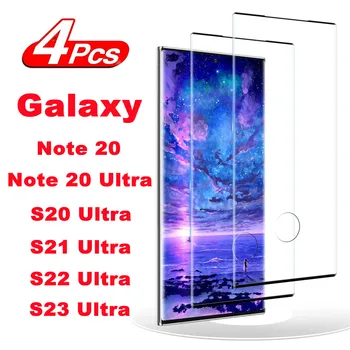 2/4 шт. Изогнутое Закаленное Стекло Для Samsung Galaxy Note 20 Ultra Galaxy S20 Ultra S21 Ultra S22 Ultra S23 Ultra Screen Protector Gl