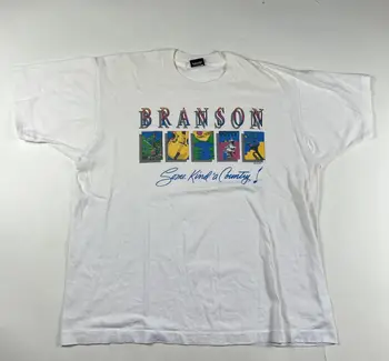 Винтажная рубашка Брэнсона 1992 года XL с длинными рукавами в стиле кантри