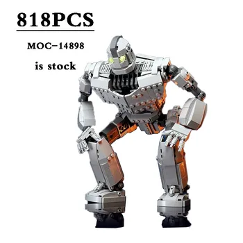 Серия фильмов MOC-14898 Железный гигант - робот-автобот Игрушечная модель строительного блока 818ШТ Модель персонажа Подарок на день рождения Рождественский подарок
