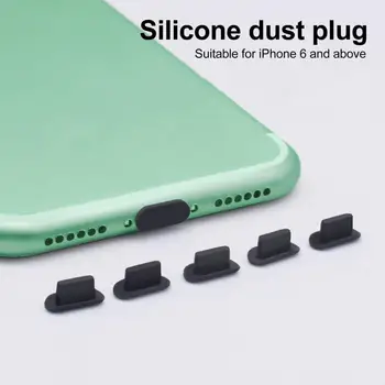 5 шт. Пылезащитная крышка, разъем для зарядного устройства, USB-порт, защита от пыли, для мобильного телефона iPhone 5S, чехол для AirPods, прямая поставка