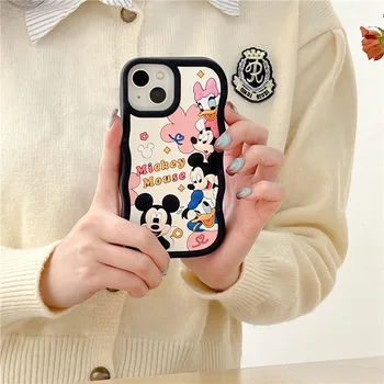 Мягкий силиконовый чехол Disney Mickey Mouse для iPhone 11 12 13 14 15 Pro Max 6 7 8 Plus Mini Minnie Donald Daisy Чехол для телефона