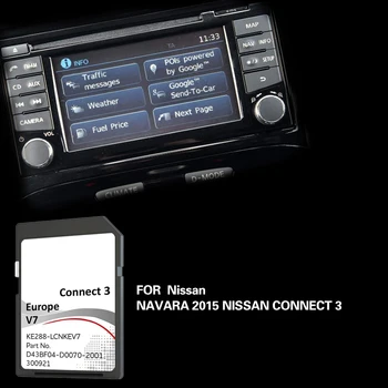 C3V7 Для Nissan Navara 2015 Connect3 16GB SD Версия Навигационной Карты Финляндия Германия Дорожная Карта памяти GPS