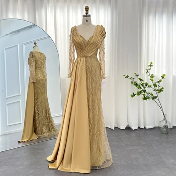Роскошное вечернее платье Дубая Труба/ Русалка длиной до пола с V-образным вырезом 2023, вечерние платья для выпускного вечера, платье для дня рождения для женщин