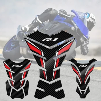 Для Yamaha YZF-R1 R1 R1M Street Bike 3D Защитная наклейка для бака мотоцикла в виде карбона