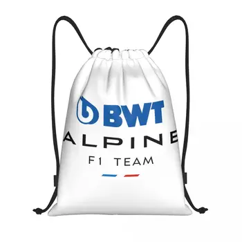 Рюкзак с логотипом Alpine F1 Team на шнурке, спортивный рюкзак для спортзала, авоська для велоспорта