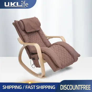 Многофункциональное электрическое массажное кресло-качалка UKLife для отдыха, дома, с подогревом, вибрационное кресло для массажа всего тела