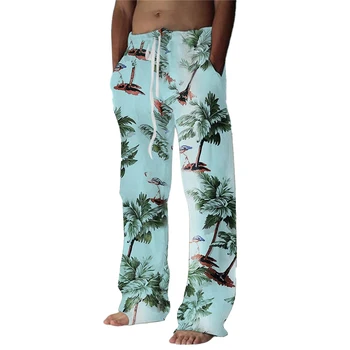 Мужские брюки Летние брюки пляжные брюки Животное Кокосовая пальма Удобные повседневные гавайские дизайнерские