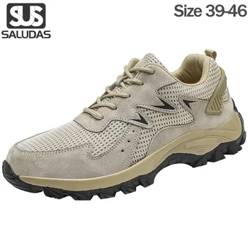 SALUDAS, мужские кроссовки для бега по тропе, походная обувь, походные кроссовки, легкая эластичная нескользящая обувь для ходьбы