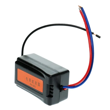 Источник питания DC12V С предварительно подключенным черным пластиковым шумозащитным фильтром аудиосистемы для автомобиля