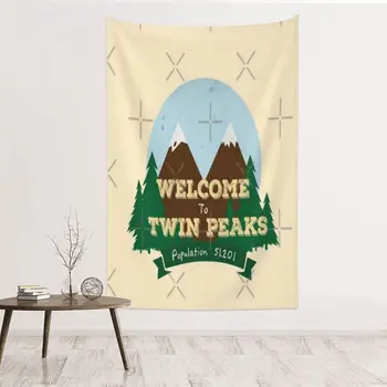 Добро пожаловать в Twin Peaks для украшения гобелена