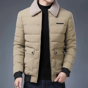 Зимняя куртка, мужские пуховики, утепленные мужские зимние мужские куртки, пальто-ветровки, мужские пуховики большого размера, пальто