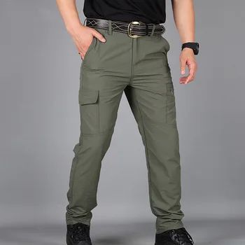 Мужские брюки-карго Уличные Водонепроницаемые Тактические брюки Дышащие Повседневные армейские военные Длинные брюки Быстросохнущие Брюки-карго Мужские