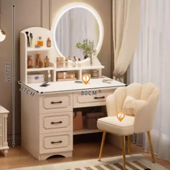 Туалетный столик с выдвижным ящиком для девочек, косметический столик с минимальным зеркалом, туалетный столик для хранения туалетного столика, Белая мебель для спальни Comoda Pra Quarto
