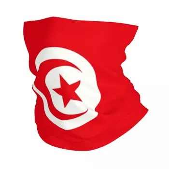 Флаг Туниса Бандана На шею Гетра С Защитой От Ультрафиолета Шарф Для Лица Чехол Женщины Мужчины Повязка На Голову Трубка Балаклава