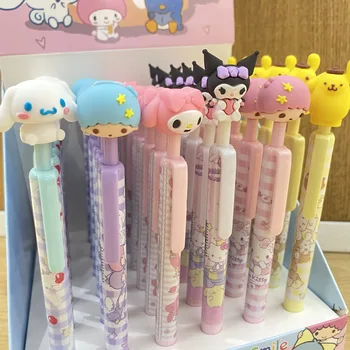 Sanrio Mymelody Kuromi Шариковая ручка Cinnamoroll Люминесцентная ручка для творчества Шариковые ручки для детей Подарки