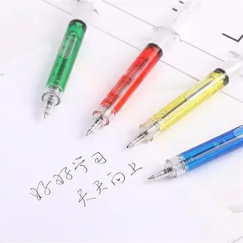 Шариковая ручка с черными чернилами, многоцветная ручка, шариковая игла, шприц в форме трубки.