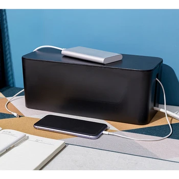Коробка для управления кабелями Коробка-органайзер для шнура Питания Защита от перенапряжения Коробка для ТВ-шнура для домашнего офиса